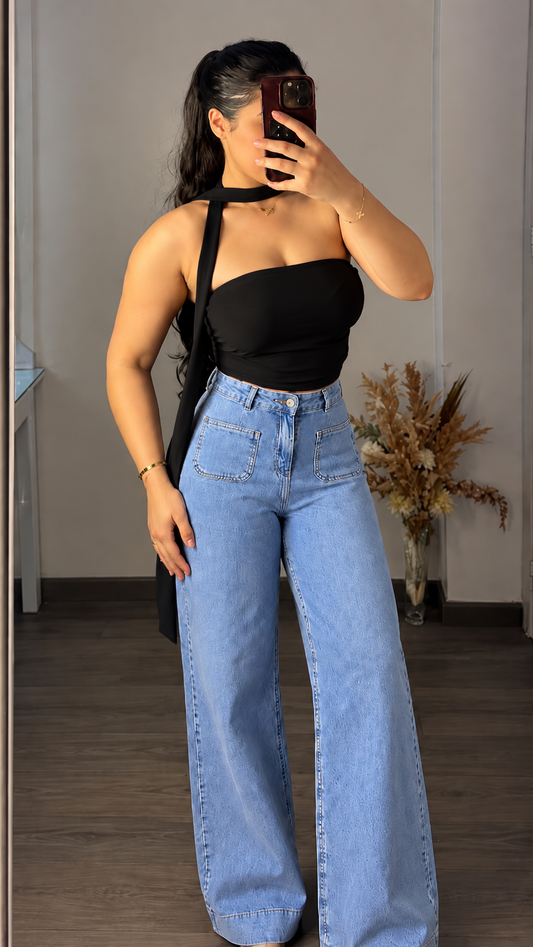 Top bandeau noué