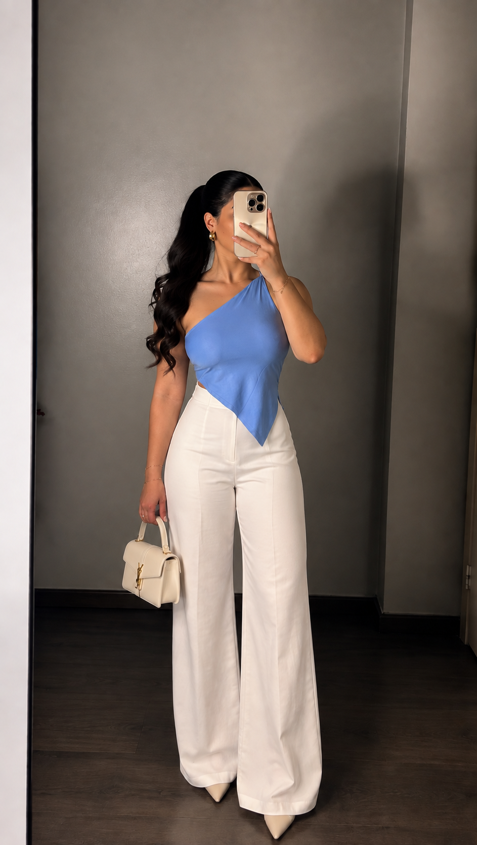 One off shoulders top