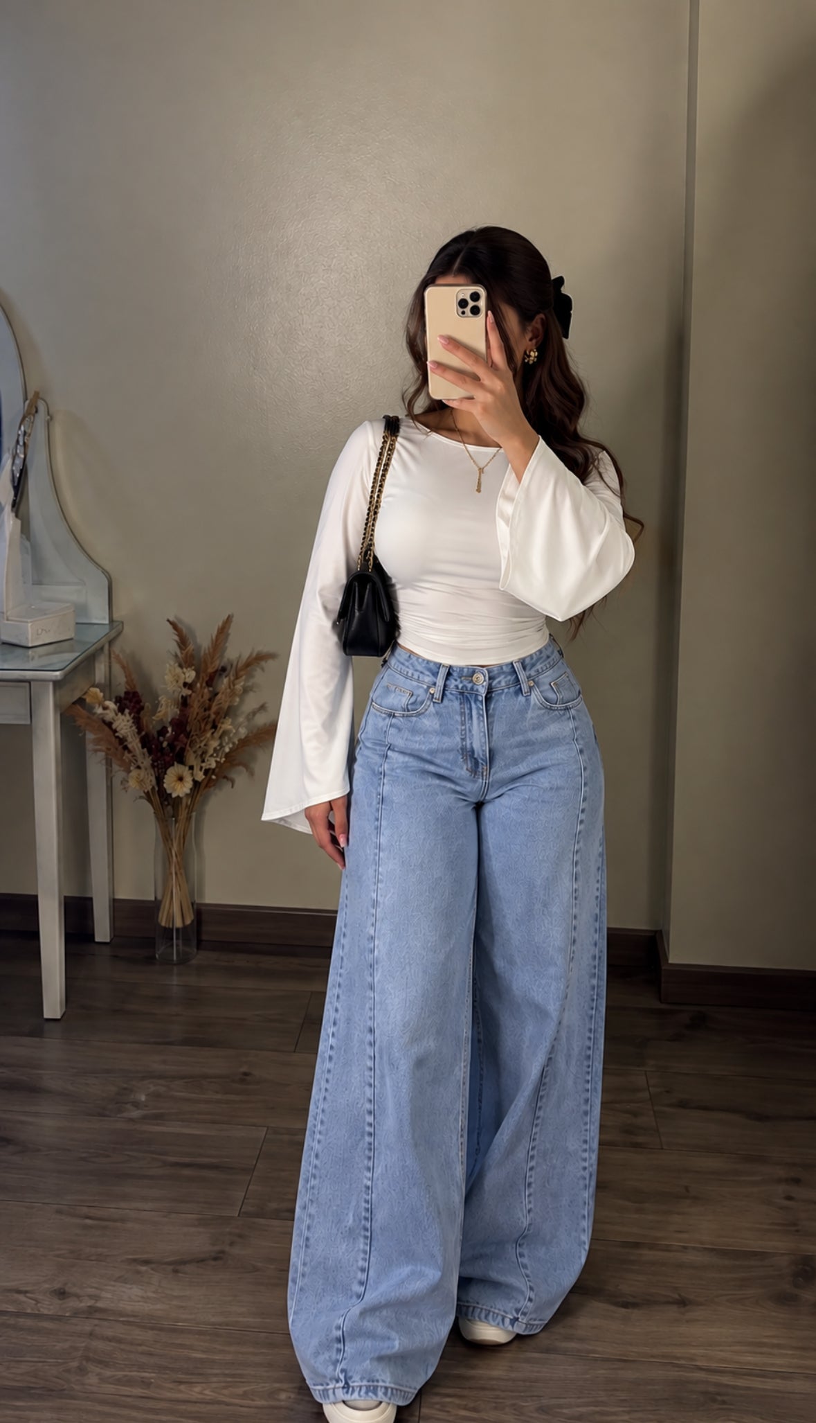 Jean Wide Leg à Lacets